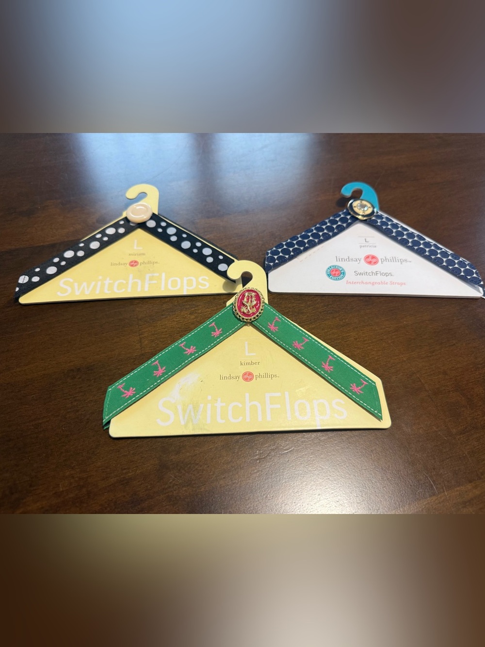 Lindsay Phillips SwitchFlops Interchangeable Straps Large Lot of 3
